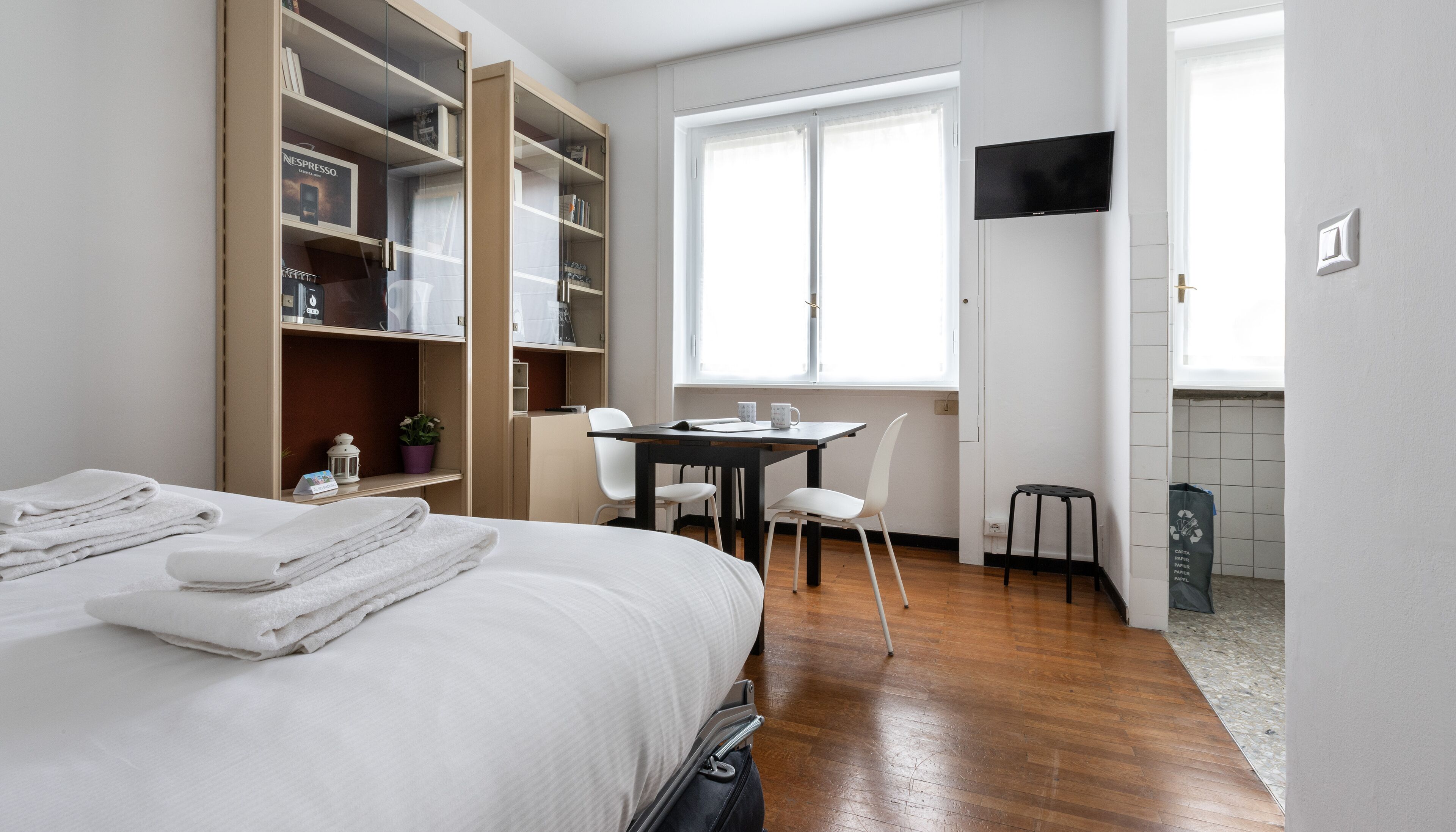 Lägenhet (0 Bedroom) | Strykjärn/strykbräda och sängkläder