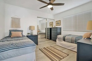 2 dormitorios, tabla de planchar con plancha, wifi gratis y ropa de cama