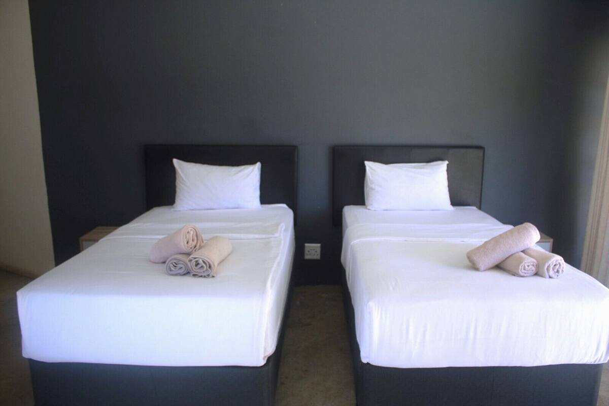 Habitación Deluxe con 2 camas individuales, vistas al jardín | Wifi gratis