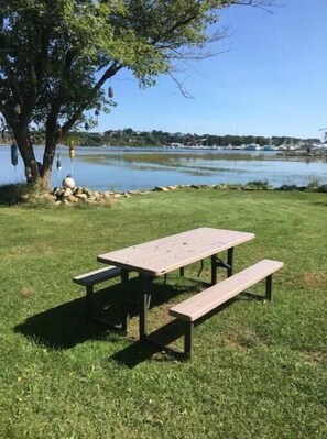 屋外ダイニングエリア