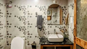 Towels, soap, toilet paper