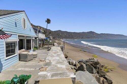 Oceanfront Oasis at Faria Beach: Steps to the Sand, Surf & Sea