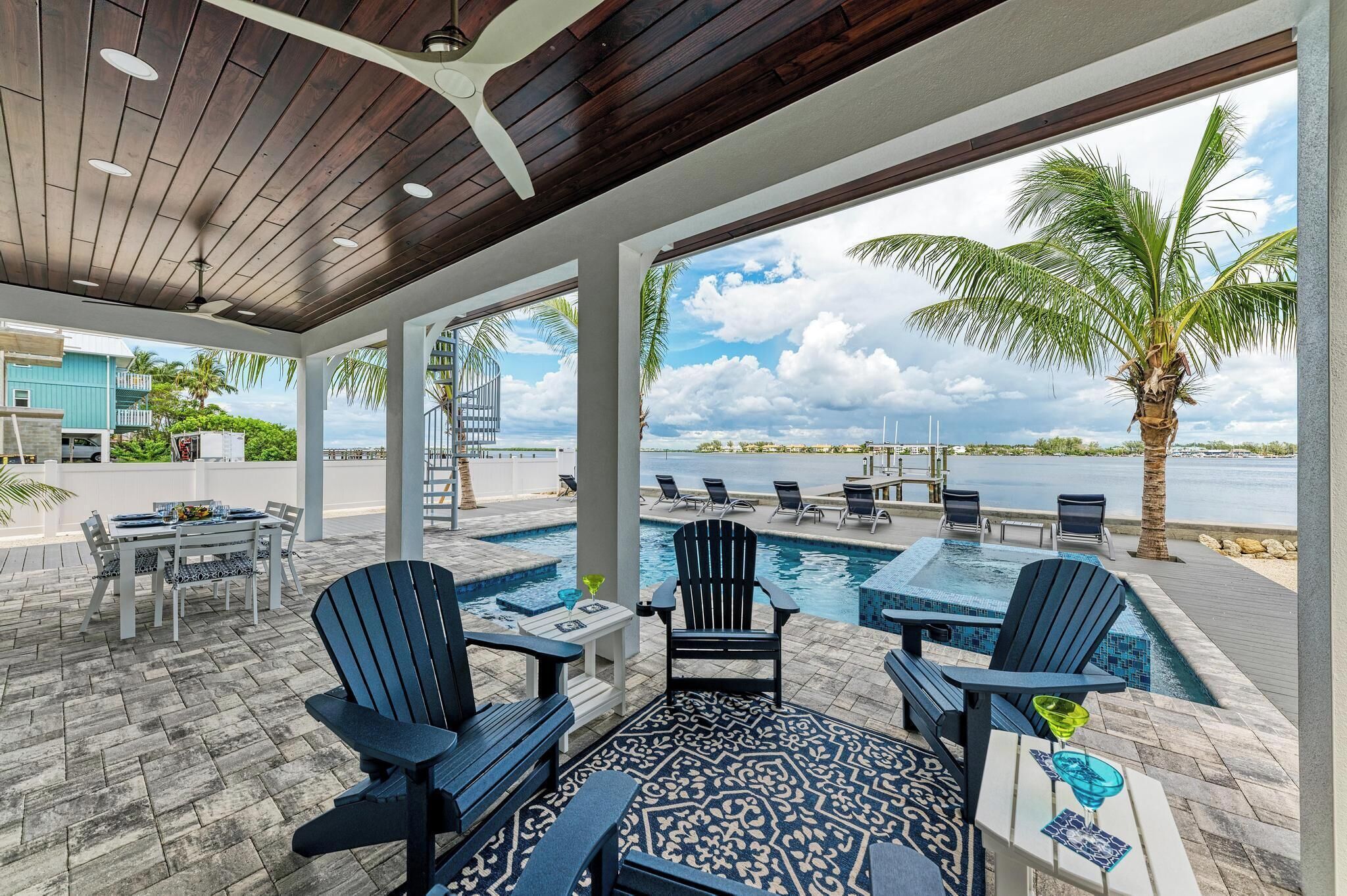 Een verwarmd zwembad