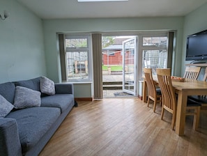TV, fireplace, DVD player