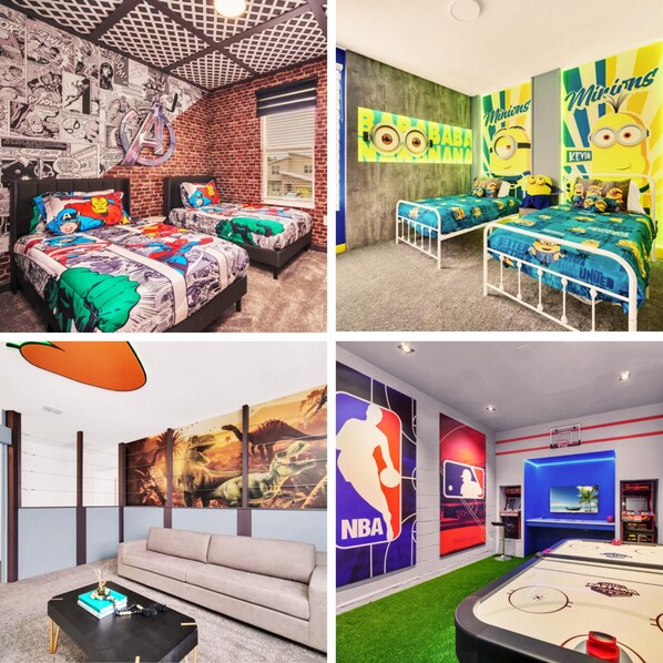 6 chambres, fer et planche Ă repasser, Wi-Fi, draps fournis