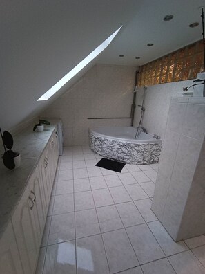 Assecador de cabells, bidet, tovalloles i sabó 