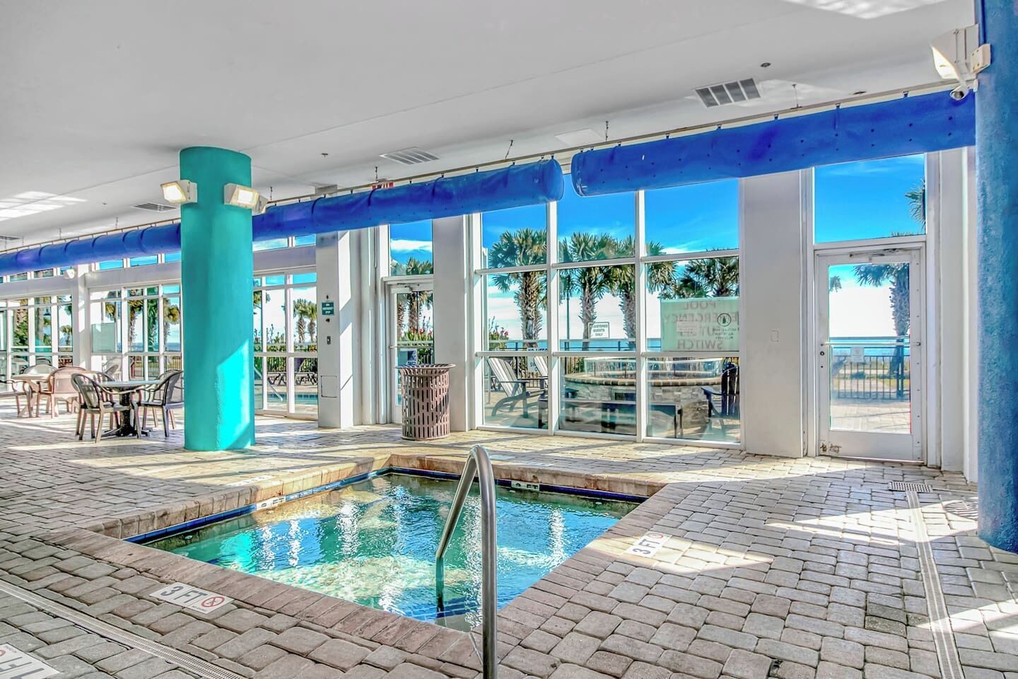 Indoor pool, outdoor pool