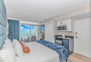 Iron/ironing board, free WiFi, bed sheets - Direct Ocean Front Studio Newly Renovated! (Myrtle Beach)