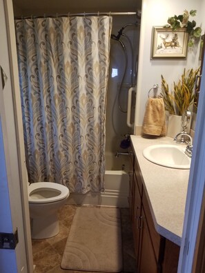 Hair dryer, towels, soap, shampoo - Cozy- Couples Get Away (Lexington)