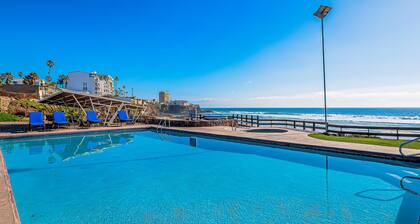 Dog-friendly home with partial ocean view, heated pool, rooftop terrace
