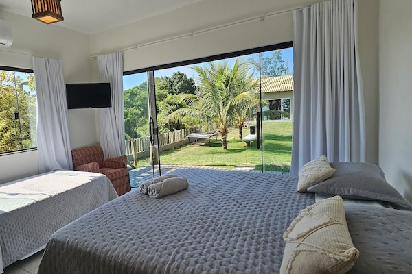 Bungalow Premier | 1 dormitorio, ropa de cama de alta calidad, colchones viscoelásticos