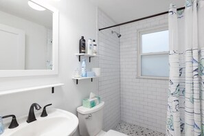 Hair dryer, towels
