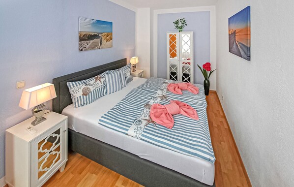 1 soveværelse, sengetøj