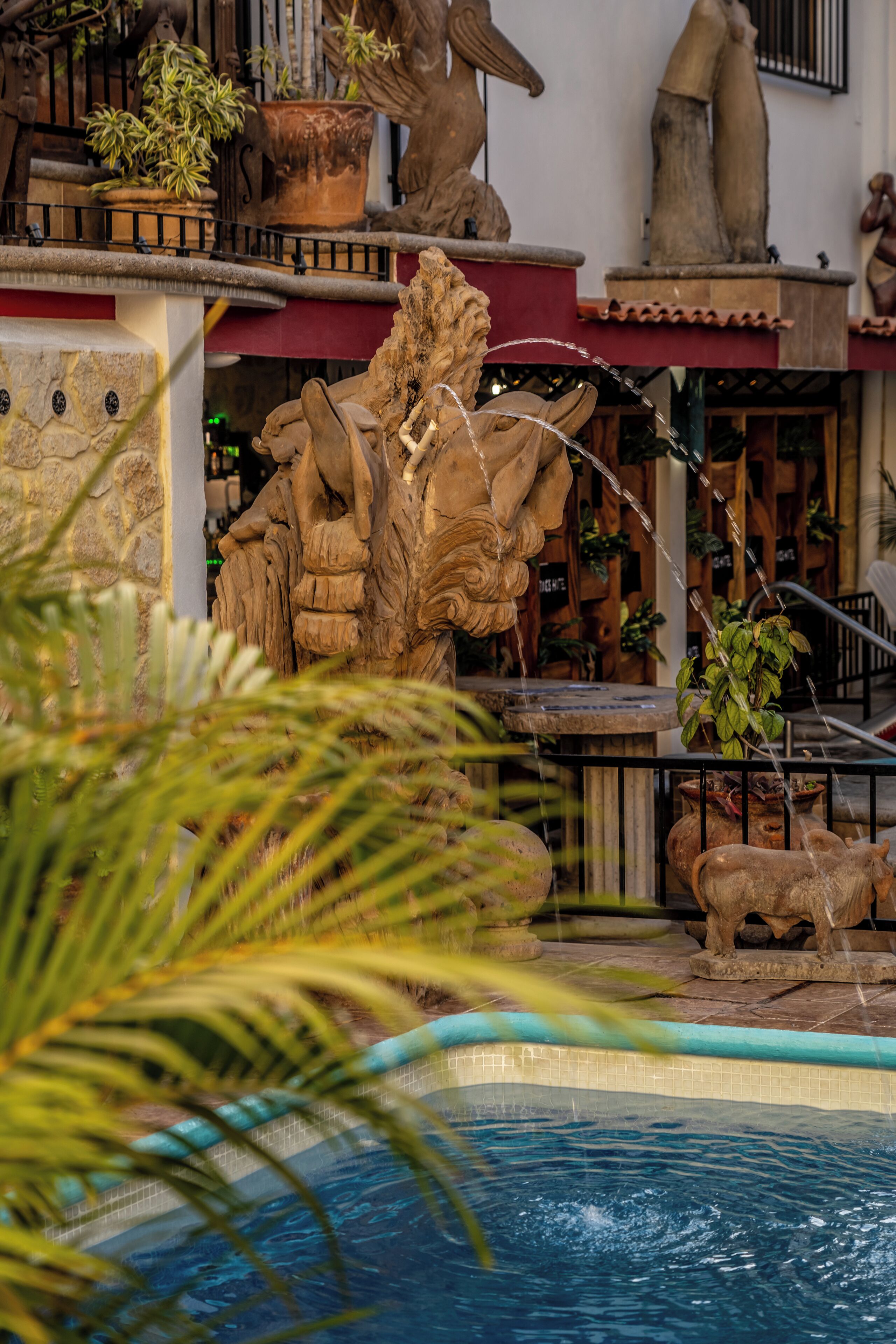 2 outdoor pools, pool umbrellas, pool loungers