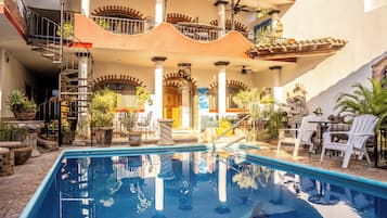 2 outdoor pools, pool umbrellas, sun loungers