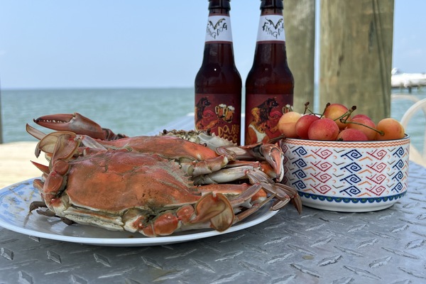 Crabs and beer.