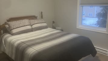 2 bedrooms, iron/ironing board, travel crib, WiFi