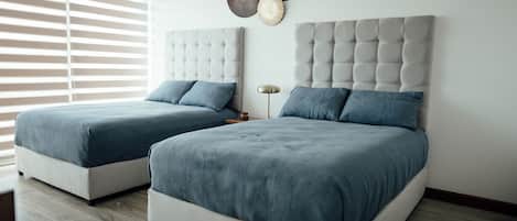2 bedrooms, iron/ironing board, WiFi, bed sheets