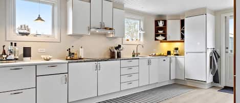 Fridge, oven, stovetop, dishwasher