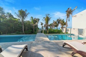 Pool - Akumal Skies Prv Jacuzzi W Sea Views Walk To Beach (Akumal)