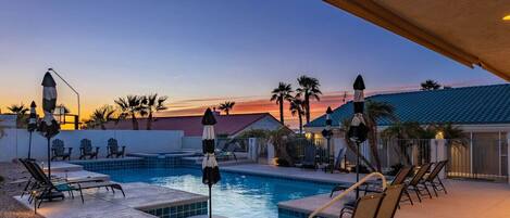 Una piscina climatizada