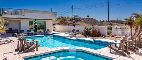 A heated pool