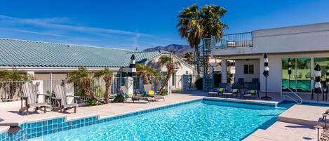A heated pool