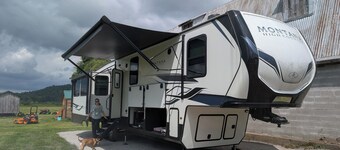 168 acre farm, salmon river runs through farm, 42ft fifth wheel.