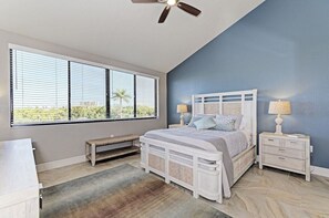 3 bedrooms, desk, iron/ironing board, travel cot