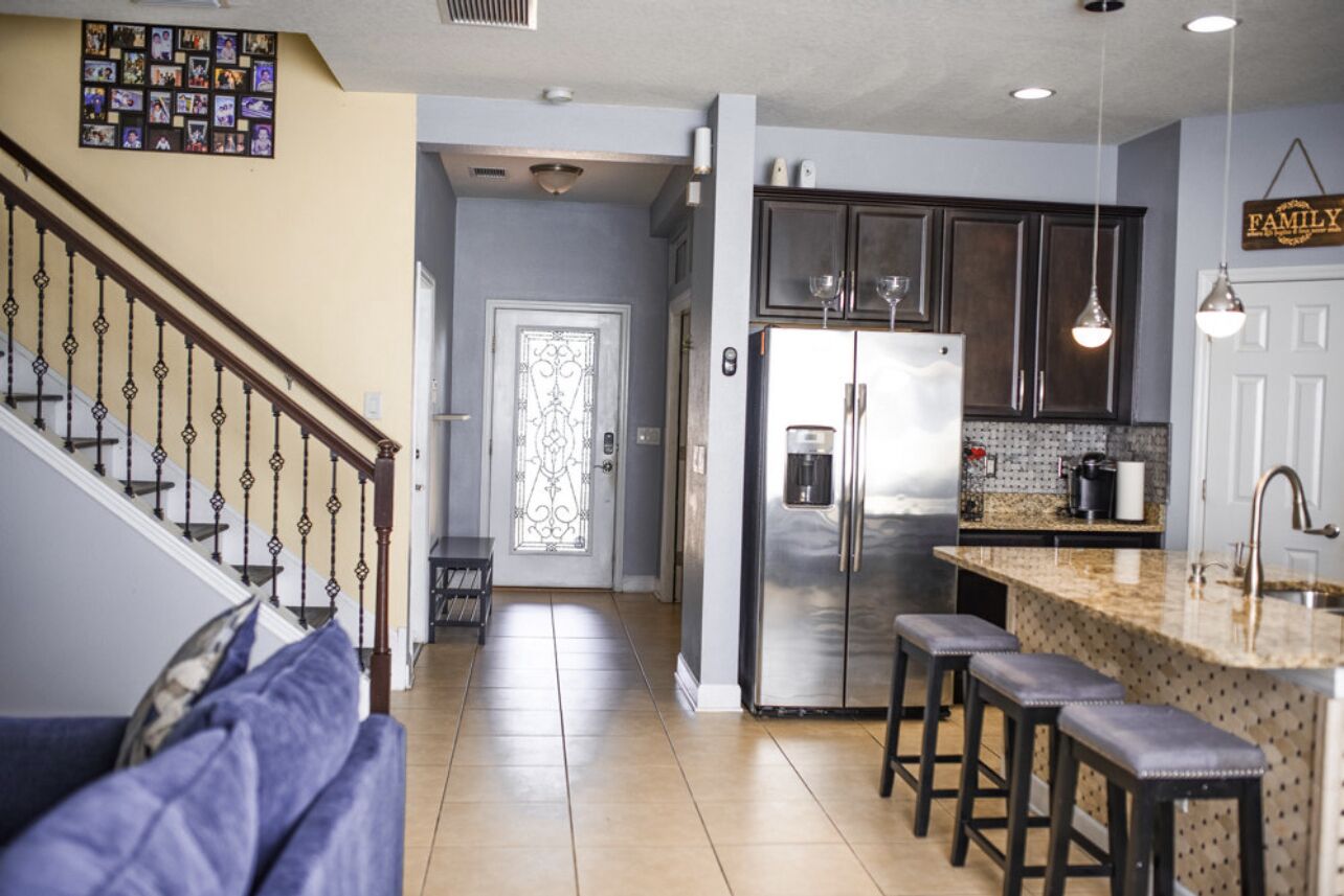 Home in Riverview with a private salt pool.