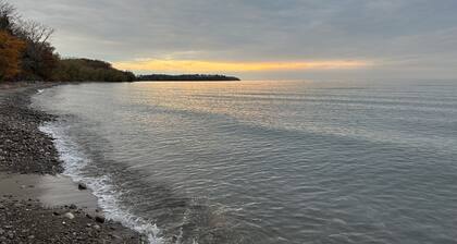 Lake Ontario Country Home, Beautiful views and access to a rocky private beach.