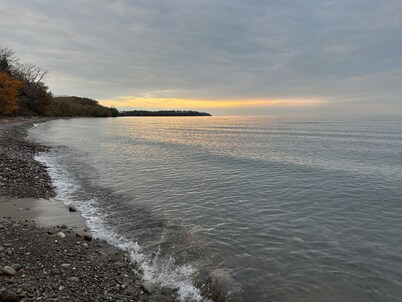 Lake Ontario Country Home, Beautiful views and access to a rocky private beach.
