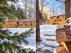 Exterior - 1 Bdr Cabin duplex unit on Apple River. Kayaks, SUPs & Sauna. Pet friendly! (Amery)
