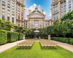 Outdoor wedding area