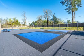 Sports court - Lakefront on Hamilton! King Size Beds, Pool, Boat Slip & Gorgeous Sunsets!  (Lake Hamilton)