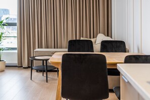 Comfort-Apartment | 1 Schlafzimmer, Bügeleisen/Bügelbrett, kostenloses WLAN, Bettwäsche