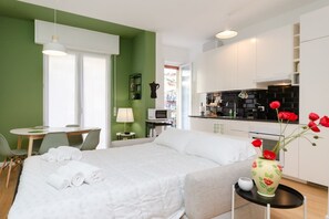 1 غرفة نوم ومكواة/لوح كي وواي فاي وملاءات أسرّة