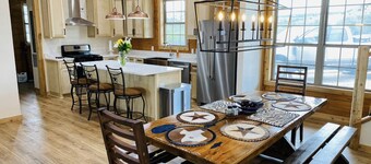 Private Ranch with well-appointed 4 bed / 4 bath log cabin!
