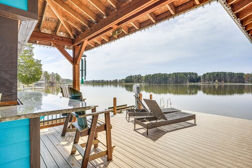 Waterfront Lake Gaston Home w/ Private Dock!