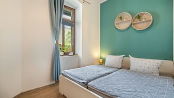 1 室のベッドルーム、アイロン / アイロン台、WiFi (無料)、ベッドシーツ