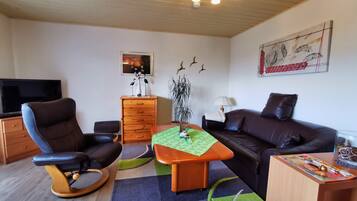 TV, DVD player, stereo