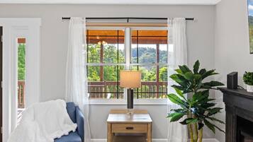 Televisión, chimenea