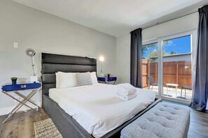 Iron/ironing board, travel crib, free WiFi, bed sheets