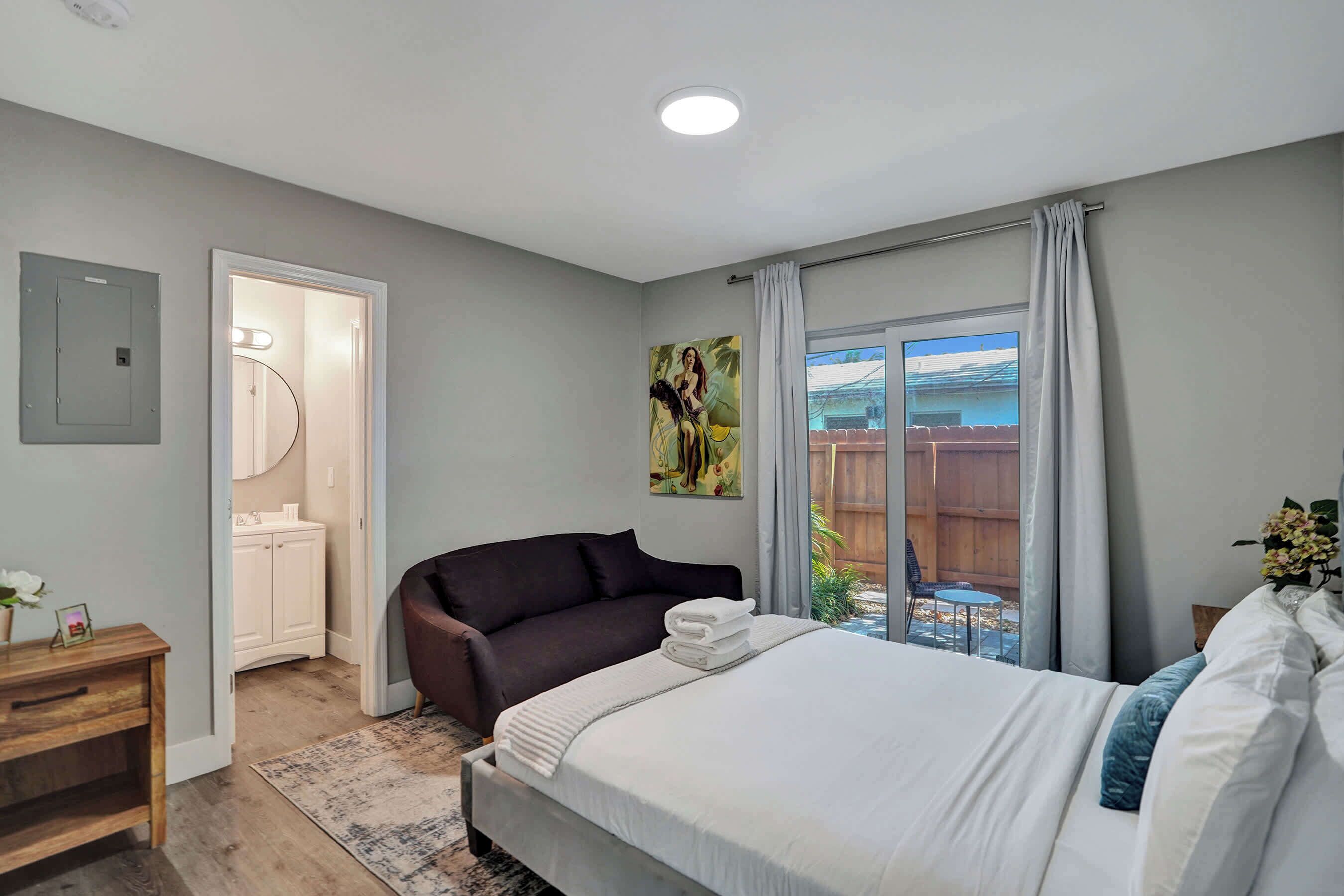 2 bedrooms, iron/ironing board, travel crib, WiFi