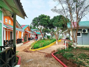 Majoituspaikan julkisivu