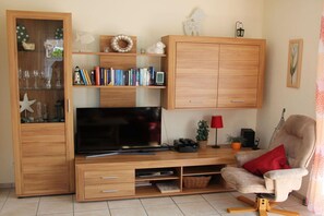 TV connectée, jeux vidéo, lecteur de DVD, livres