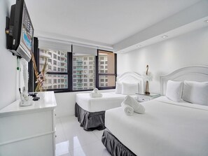 2 Schlafzimmer, Reisekinderbett, kostenloses WLAN, Bettwäsche