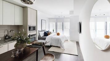 Superior Suite, Non Smoking, City View | 1 bedroom, desk, laptop workspace, free WiFi