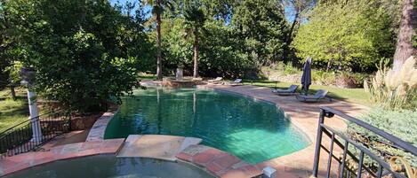 屋外プール、温水プール