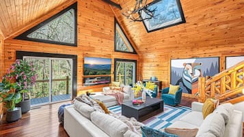 TV, fireplace, offices